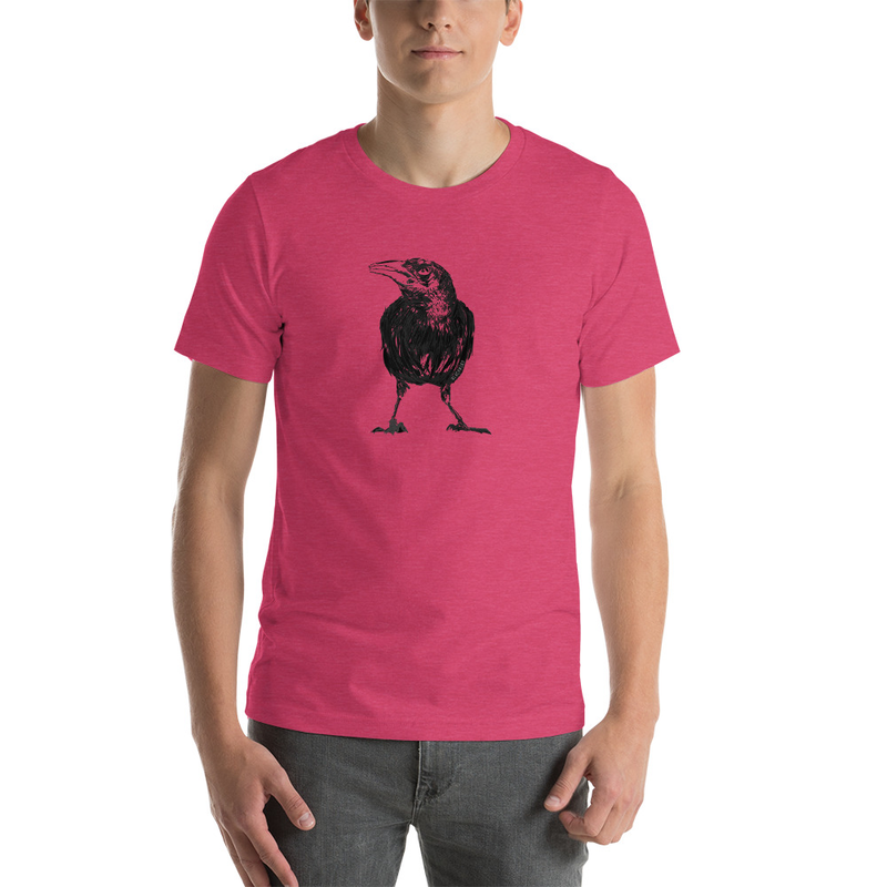 The Grackle T-shirt in Raspberry Heather – Blackbird Clothiers