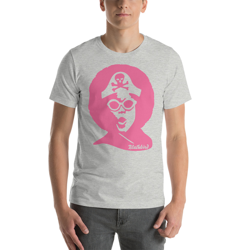 Rocky Horror graphic t-shirt in Athletic Gray Heather with Pink by Blackbird Clothiers Austin, Texas Reggae